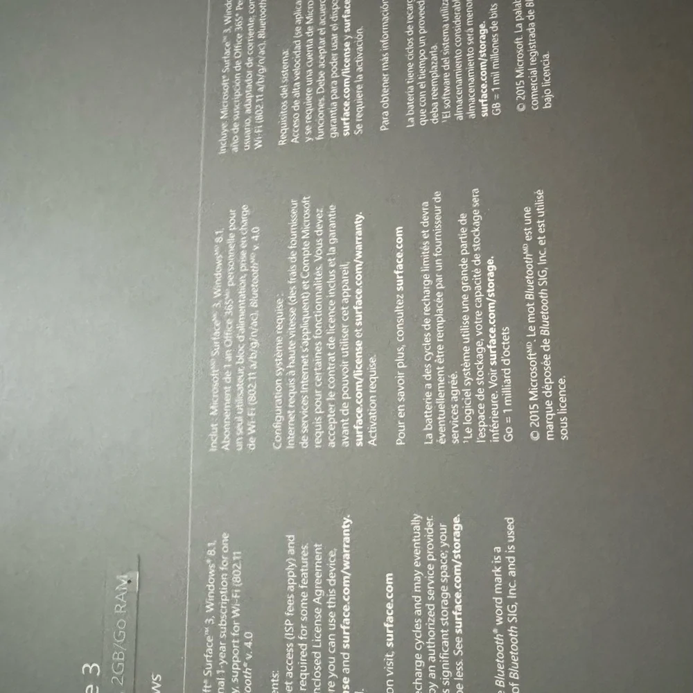 Microsoft Surface Tablet with Windows 10